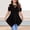 Black, variant on Women's Palm Leaf Graphic Tee Crew Neck Short Sleeve Regular Fit Casual Lightweight Summer Top