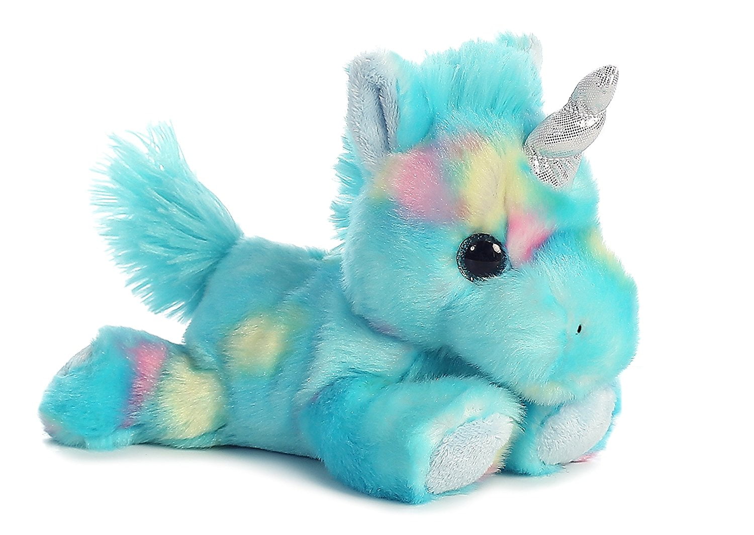 Blueberry Ripple Unicorn Bright Fancies 7" Stuffed Animal by Aurora Plush 16701 for sale online 