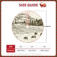 thumbnail image 2 of Xecao Cows Grazing On Meadow Pattern Christmas Tree Skirt Round Xmas Tree Mat Base Cover for Holiday Home Decorations-36", 2 of 6