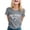 Z52-Grey, variant on Women's 250 Years 1776 USA Flag Letter Print T-Shirt Crew Neck Short Sleeve Casual 250th Anniversary Patriotic Basic Top