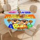 thumbnail image 4 of Busy Beavers-theme Fitted Round Tablecloths Elastic Edged Table Covers Waterproof Table Cloth for Kitchen Holiday Party Tables Decor 120cm, 4 of 6