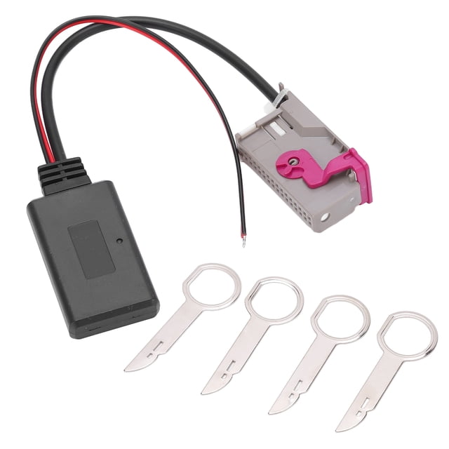 Cable adaptador auxiliar estéreo de radio inalámbrico Bluetooth 5.0 de 32 pines de repuesto para navegación A3, A4, A6, A8, TT, R8 y RNSE.