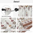 thumbnail image 5 of Retro Southwest Tier Curtains, Geometric Abstract Bohemia Native Tribal Light Filtering Kitchen Curtains, 2Pcs Rod Pocket Half Window Treatments Panels for Sink Cafe Cabinet Camper 27.5x36 Inches, 5 of 9