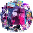 thumbnail image 4 of 50PCS KPop Demon Hunters Stickers Cute Cartoon Characters Waterproof Decals - Comic Peripheral Shiny Sticker Pack Props Cute Cartoon Characters Waterproof Decals Suitable As A Gift, 4 of 8