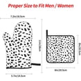 thumbnail image 2 of Dalmatian Dog Print Oven Mitts and Pot Holders Set Cute Dog Spot Pattern Kitchen Gloves Heat Resistant Hot Pads for Microwave BBQ Cooking Baking Grilling (4pcs), 2 of 6