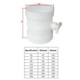 thumbnail image 5 of pp manual air duct damper plastic white for airtight ventilation pipe connection adjustment manual plastic air duct check valve, 5 of 5