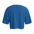thumbnail image 4 of Trendfront Womens Crop Tops Crewneck Short Sleeve Solid Color Loose Fit Casual Lightweight Basic Summer Tee Tops, 4 of 5