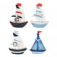 thumbnail image 4 of 4 piezas Mini escultura de barco de vela artesanía temática náutica, mini decoración de en miniatura para regalo de inauguración de la, 4 of 9