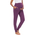 thumbnail image 4 of PIWHJQK Maternity Jogger Pants Over The Belly Maternity Solid Yoga Jogger Pants High Waist Support Comfortable Loungewear Pants, 4 of 6