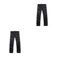thumbnail image 3 of Pantalones de verano 2 en 1 Sonducket para hombre con bolsillos laterales Negro METRO, 3 of 6