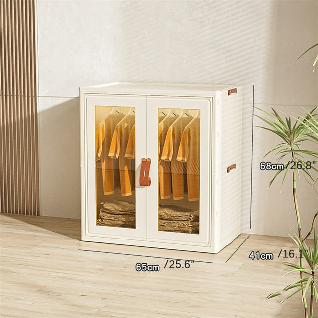 Garde-robe Pliable Simple Armoire Portable Armoire à Vêtements Chambre Chambre de Bébé Armoire Installation Rapide Gratuite Commode Armoire de Rangement