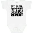 thumbnail image 3 of Inktastic Eat, Sleep, Wrestle, Repeat Boys or Girls Baby Bodysuit, 3 of 5