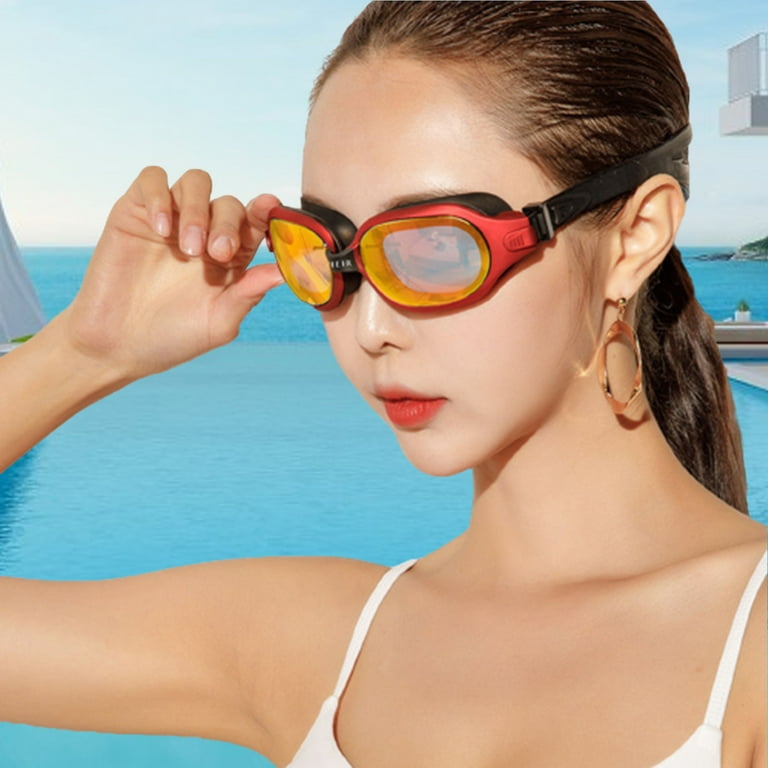 Hesroicy Swimming Goggles UV Protect Anti-fog Waterproof Men Women