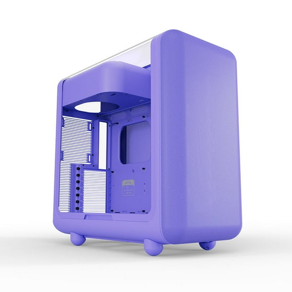 HYTE X50 PC Gaming Case CS-HYTE-X50G-TM Modern Performance ATX Mid-Tower PC Gaming Case - Taro Milk (Purple)