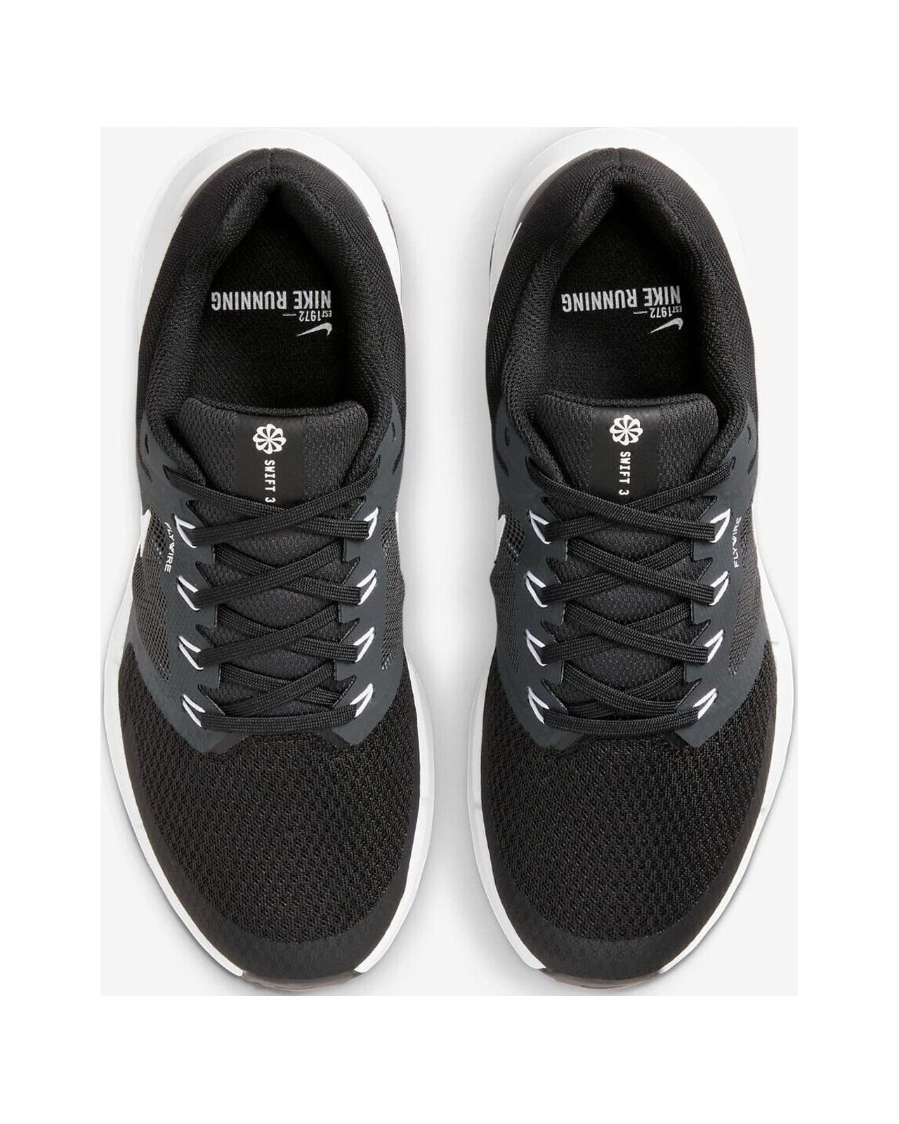 Nike Run Swift 3 DR2698-002 Women's Black/White/Gray Road Running Shoes NR921 (8)
