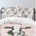 thumbnail image 1 of Juego de Cama Infantil Personalizado Becerro Floral de Granja (Funda nórdica o de edredón), 1 of 5