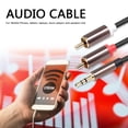 thumbnail image 4 of Sywqhk Jack de 3,5 mm a 2 RCA AUX Cable de audio 1/8 macho a 2RCA macho Divisor (1 m), 4 of 9