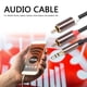 thumbnail image 5 of Cable de audio AUX de 3,5 mm a 2 RCA 1/8 a divisor 2RCA para amplificador de PC, 5 of 9