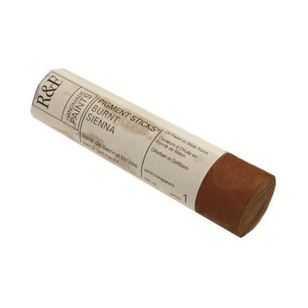 UPC: 0836943003149 | R&F Handmade Paints Pigment Stick  100ml  Burnt Sienna