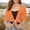 Orange, variant on Short Sleeve Cardigan 3/4 Sleeves for Women Open Front Floral Lace Shrug Summer Cover up Cardigans Summer Outfits Lightweight Sweater Spring Clothing,Black,L
