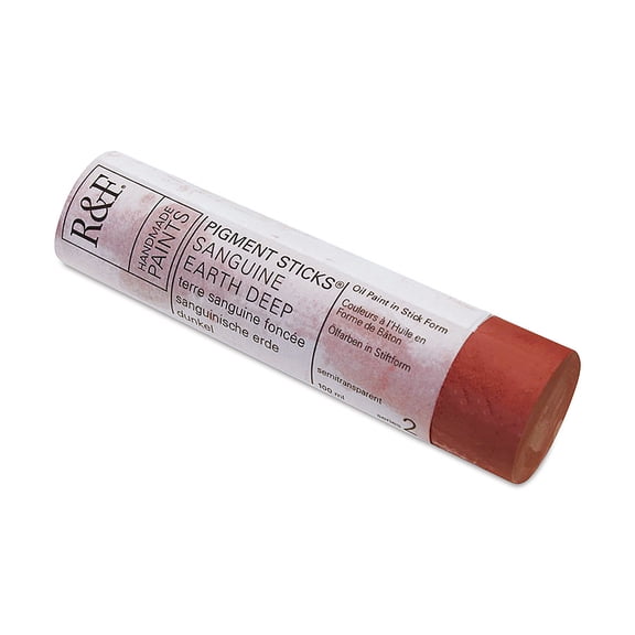R&F Handmade Paints Pigment Stick, 100ml, Sanguine Earth Deep