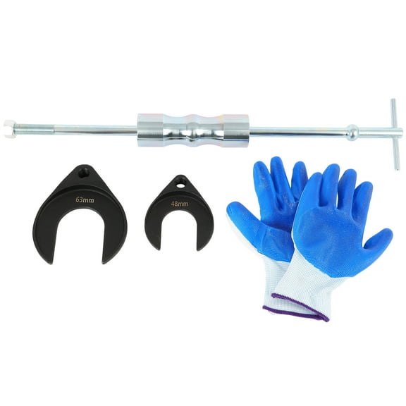 ECCPP Inner CV Axle Puller Tool Kit with 5/8"-18 Slide Hammer 63mm 48mm CV Joint Adapter for Front Wheel Drive Bearing and Joint Extraction