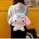 thumbnail image 4 of Mochila de peluche de anime, bolso de hombro con personaje de dibujos animados, bolso de juguete, bolso de relleno suave y lindo, Sanrio Melody, 4 of 9