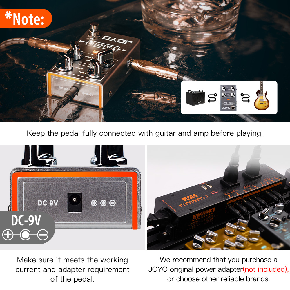 JOYO R-02 Electric Guitar Effect Pedal Low Gain Overdrive Pedal Smooth Classic Sound