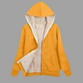 thumbnail image 2 of WENWU Women's Hoodies Sweatshirts Long Sleeve Hoodie Women Zip Up Hoodie Soft Hoodie Yellow Zip Hoodie Winter Tops Cute Womens Clothes, 2 of 4