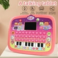 thumbnail image 6 of Red English Learning Tablet with LED Screen,8 Modes Interactive Educational Toy,Letter Word Pronunciation Learning,Piano Keyboard Music Playing,Early Education Cognitive Development Toy, 6 of 6