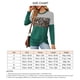 thumbnail image 5 of Blusa con nudo torcido Ticfox estampado de leopardo verde oscuro manga larga XXL, 5 of 5