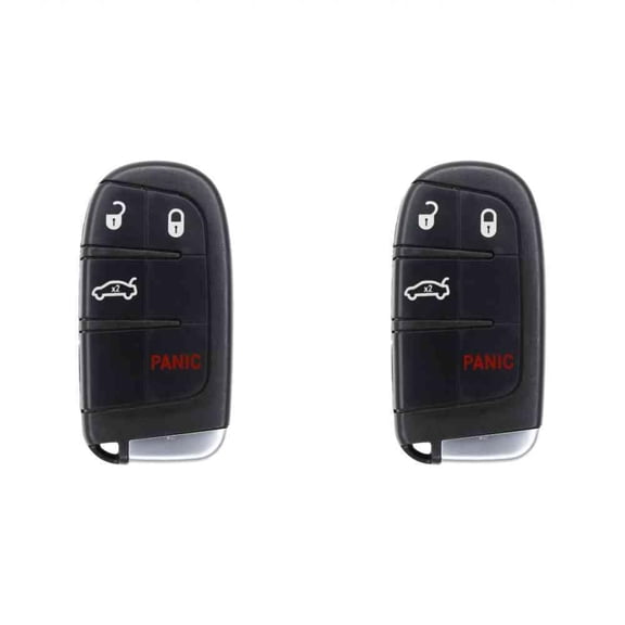 Replcament Smart Key Fob for Dodge Charger 2016 FCC M3N-40821302 M3N40821302 2AOKM-CYV11 Part Number 56046758AA 56046758AF 56046758 68051387AC Pack of 2