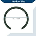 thumbnail image 4 of Funda para volante de cuero artificial PU Unique Bargains, protector de volante de automóvil ABS de 14.96" en verde oscuro, 1 Pc, 4 of 6