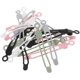 thumbnail image 1 of Cable Ties Reusable Silicone Wire Organizer Prevent Winding Travel Office Use 10.6x1.2cm 20Pcs, 1 of 4