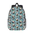 thumbnail image 1 of Lukts PUG HEAD And Flower Pattern 15 Inch Student Backpack, Waterproof Laptop Backpack with Adjustable Shoulder Straps, Lightweight Travel, Campus Backpack, Unisex, 1 of 6