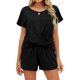 thumbnail image 5 of Jumpingount Conjunto de 2 piezas de camiseta, pantalones cortos, deportes, Fitness, atlético, Top, traje de moda para discoteca, traje de verano Type2 NO2, 5 of 6