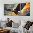 thumbnail image 2 of Ullo0ord Eagle Wall Art  Wall Art Paintings Printed Picture Canvas Painting for Home Kitchen Wall Decor Artwork 12x16x3pcs, 2 of 6