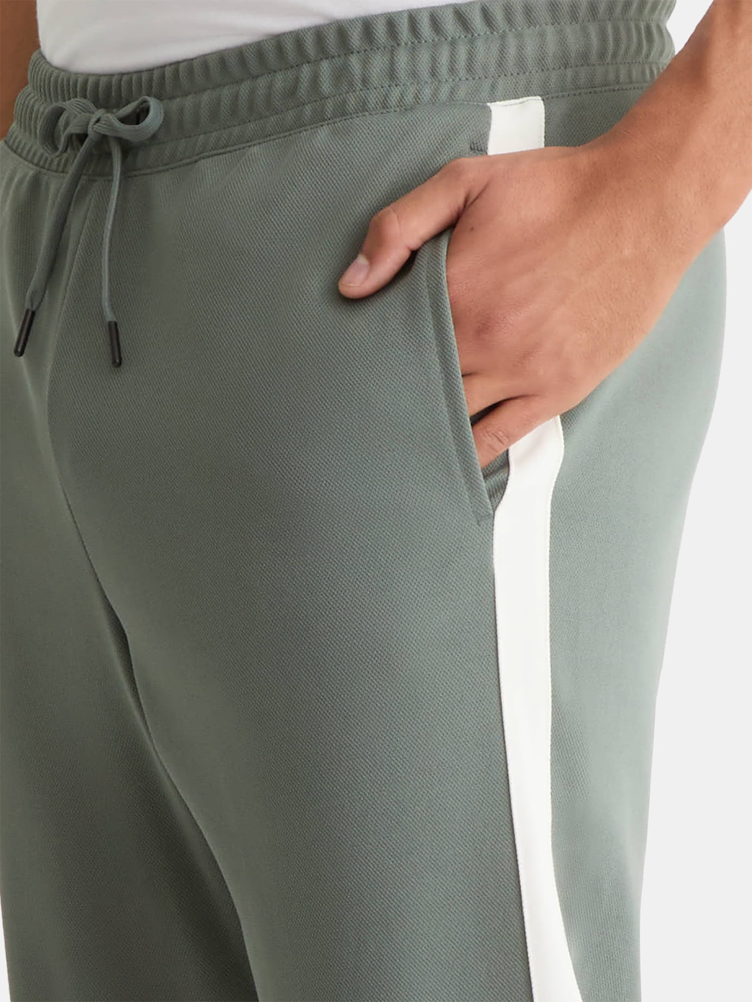Athletic Works Men's and Big Men's Tricot Track Pants with Side Stripes, Sizes S-3XLT