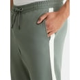 thumbnail image 2 of Athletic Works Men's and Big Men's Tricot Track Pants with Side Stripes, Sizes S-3XLT, 2 of 5