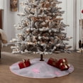 thumbnail image 4 of Sikiie Pink Flamingo Nativity Christmas Tree Skirt, Jesus Christian Winter Holiday Tree Mat Decoration(30-48IN)48", 4 of 6
