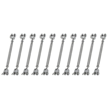 

10X 304 Stainless Steel Rigging Screw Closed Body Turnbuckle 7/32 inch Thread