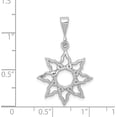 thumbnail image 4 of 14k White Gold Sun Charm - 26mm, 4 of 6