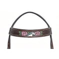 thumbnail image 3 of Comfytack Western Horse Floral Hand Painted Genuine Leather Headstall, 3 of 4