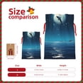 thumbnail image 3 of Pofeuu Night Sky Moon Dolphin Print Burlap Bags with Drawstrings Drawstring Gift Bags Pouch Bag for Thankgiving Birthday Party Gift Wrapping Treats and Party Favors-Small, 3 of 9