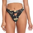 thumbnail image 1 of Balery Vegetable Quiche Tangas de Algodón para Mujer con Estampado – Ropa Interior Sexy, Transpirable, G-string-3X-Large, 1 of 6