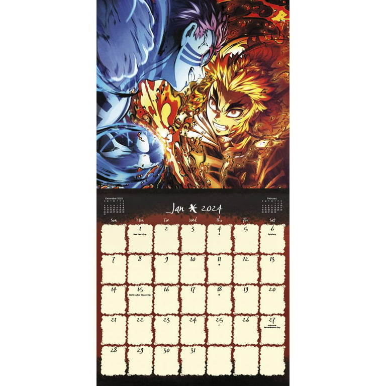 YESASIA: Demon Slayer: Kimetsu no Yaiba 2024 Calendar (Japan