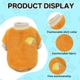 thumbnail image 3 of TELOLY Kitten Clothes,Polyester Boy Dog Clothes for 1.10-2.20 Lbs for Cats and Dogs,Autumn and Winter Warm Orange Dog Sweaters for Small Dogs Girl,Orange,Xs, 3 of 6