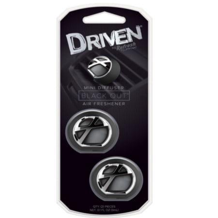 Driven Air Freshener Diffuser - Mini - Black Out, 2/pack, sold by pack