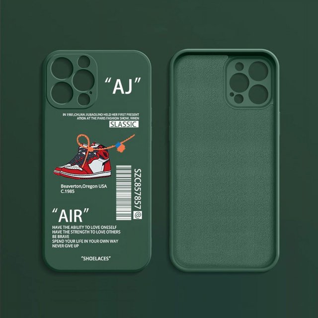 Compatible With Iphone15Pro/14 Sneaker Creative Painted Soft Silicone Shockproof Protective CaseSinKeeU