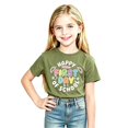 thumbnail image 3 of Curuila Toddler Girls Tshirts Short Sleeve Letter Print Crew Neck Tops For Girls Everyday Wear Comfort Back To School Clothes Size 2-3 Years, 3 of 3